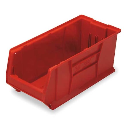 Storage Bin, Polypropylene/Polyethylene, Red