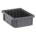 Polypropylene, Divider Box, Black, 10 7/8 in L, 3 1/2 in H