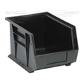 Hang & Stack Storage Bin, Carbon Filled Copolymer Polypropylene, Black, 7 in H, 8 1/4 in W, PK6