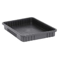 Polypropylene, Divider Box, Black, 22 1/2 in L, 3 in H