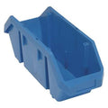 Hang & Stack Storage Bin, Plastic, Blue, 7 in H, 6 5/8 in W, 18 1/2 in L