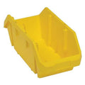Hang & Stack Storage Bin, Plastic, Yellow, 7 in H, 8 3/8 in W, 18 1/2 in L