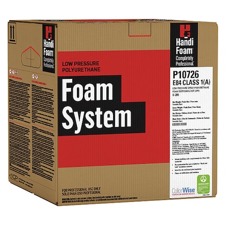 Spray Foam Sealant Kit, Straw Application Method 41 lb, Two Cylinders, Cream, 0.167 Expansion Ratio