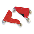 FurnitureDolly, Red, 880lb, Aluminum, PK4