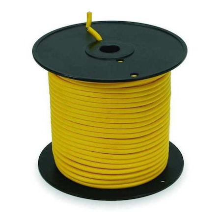 Portable Cord, SJTOW, 16 AWG, 4 C, Yellow, PVC, Stranded, 300V, Indoor/Outdoor, 250 ft