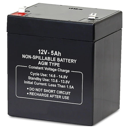Battery, Sealed Lead Acid, 12V, 5Ah, Faston