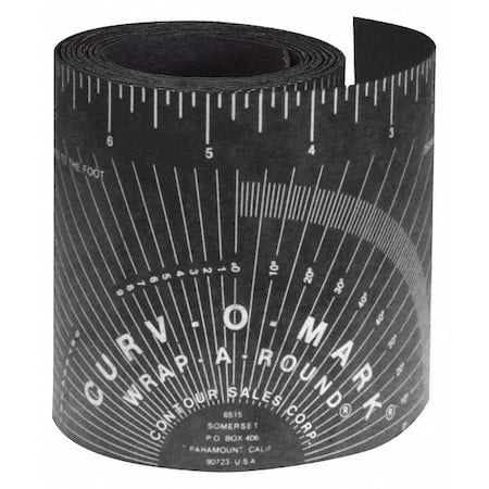 6 ft Wrap-a-Round/Diameter Tape Measure, 3 7/8 in Blade
