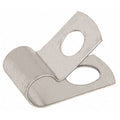 Cable Clamp, Aluminum, 1/4 in Bundle Dia., Natural, 50 PK