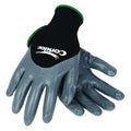 Coated Gloves, Nitrile, Smooth, 3/4 Dip, 3 Abrasion Level, Black, S (7) 1 PR