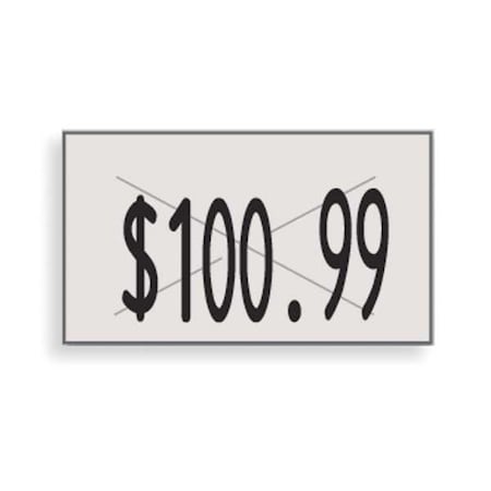 PricingLabels, White, 1/2inH, 7/8inW, PK16