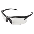 V60 30-06 Dual Reader Safety Glasses, Black Wraparound Frame, 2.5 Diopter, Clear Lens, Universal