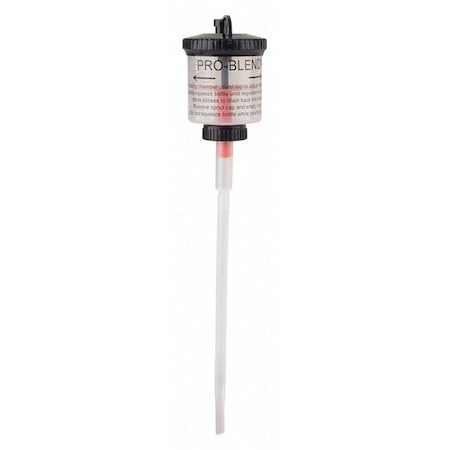 Chemical Mixing Dispenser Bottle, 13 in H, 2 1/2 in W, 2 1/2 in D