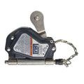 Rope Grab, Stainless Steel, 310 lb., Blue, For Rope Size: 5/8 in