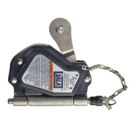 Rope Grab, Stainless Steel, 310 lb., Blue, For Rope Size: 5/8 in