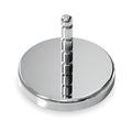 Coat and Garment Rack, 4 Hook, Nickel