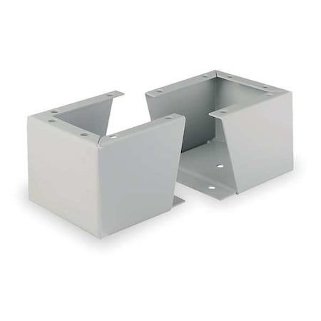 Enclosure Floor Stand, 10 Gangs, Carbon Steel