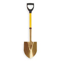 Round Point Shovel, Not Applicable Blade, Aluminum Blade, Standard Step, 25-3/4 in L Yellow
