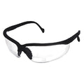 Not Applicable Reader Safety Glasses, Black Wraparound Frame, 2.0 Diopter, Clear Lens, Universal