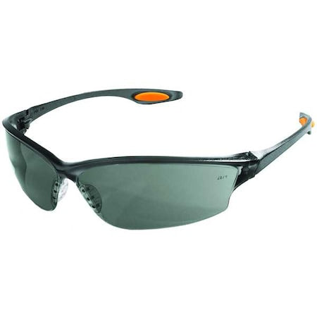 Oxulux, Safety Glasses, Anti-Scratch, Gray Lens, Gray Frame, Frameless