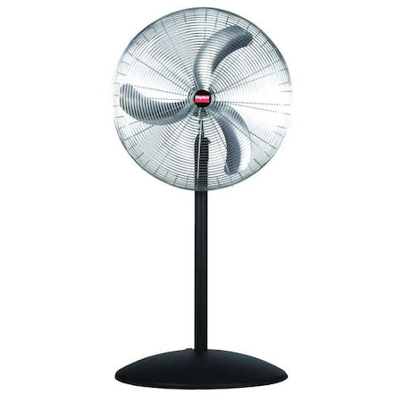 Standard Duty Quiet Design Industrial Fan, Pedestal Mount, 30 in Blade Dia, 115V, Oscillating