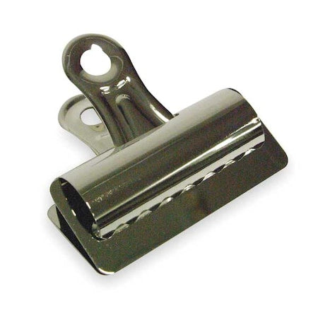 Bulldog Clip, 3in W, Silver, PK12