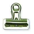 Bulldog Clips, 1 In W, Silver, PK36