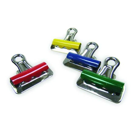 Bulldog Clip, 1 1/4in W, Asrt, PK12