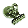 Magnetic Bulldog Clip, 1In, Slvr, PK2