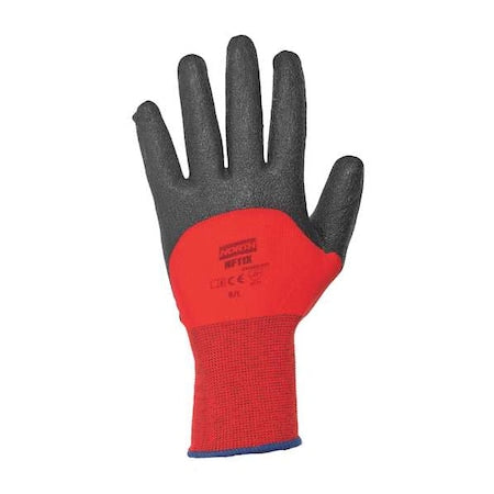 Coated Gloves, PVC, Sandy, 3/4 Dip, 4 Abrasion Level, Red, XL 1 PR