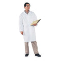 KleenGuard A40 Disposable Lab Coat, Microporous Film Laminate, Snaps Closure, White, L, 30 PK
