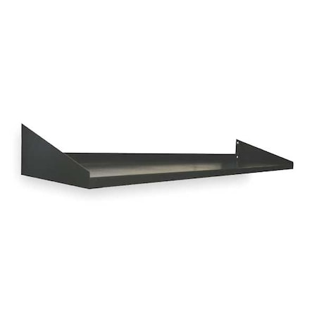 Cantilever Shelf, 60 W x 12 D x 4 H, Black