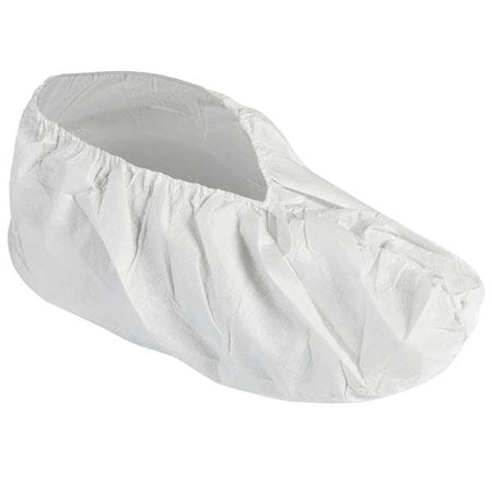Shoe Covers, Microporous Film Laminate, White, Slip Resistant Sole: No , L
