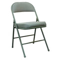 Steel Chair with Fabric Seat/Back, Beige