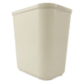 Fire Resistant 7 gal Rectangular Indoor Plastic Can, Beige, None, Fiberglass, 10 1/2 in