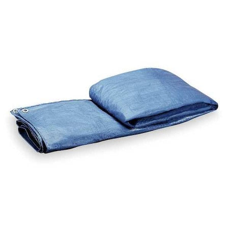 Standard Duty Tarp, 28 ft 10 in x 49 ft 2 in, 5.1 Mil, Blue, Polyethylene