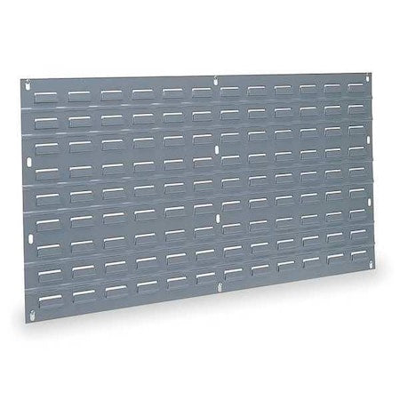 Steel Louvered Panel, 5/16 in D x 20 in H x 36 in W, Gray