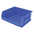 Hang & Stack Storage Bin, 16-1/2 in W x 14-3/4 in L x 7 in H, 75 lb Load Capacity, Blue, Plastic