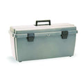Tool Box, Plastic, Gray, 20 in W x 9 in D x 8 in H