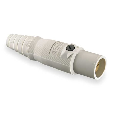 Connector,Double Set Screw,Wht,Male