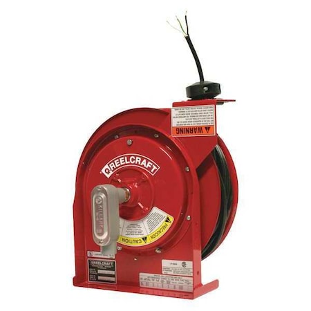 Cord Reel, 50 ft, 16/3, SJEOOW, Red