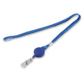 Flat Neck Cord and Reel, Blue