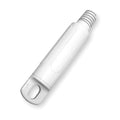 Color Coded Handle, Plastic, White, 7 in.