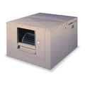 Ducted Evaporative Cooler, 6,000 cfm, 2,200 sq ft, 9 gal, 3/4 hp, Belt, Side Discharge, 1Speed, 115V