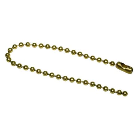 Beaded Chain, Brs, Brs Pld, 6 In, PK100