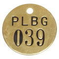 Numbered Tag, Gold, 25 PK