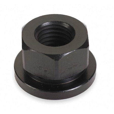 Flange Nut, 1/2"-13, Steel, Not Graded, Black Oxide, 7/8 in Hex Wd, 11/16 in Hex Ht