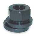 Spherical Flange Nut, 3/8"-16, Steel, Not Graded, Black Oxide, 11/16 in Hex Wd, 7/32 in Hex Ht