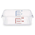 Food Storage Container, 8 3/4 in L, Clear