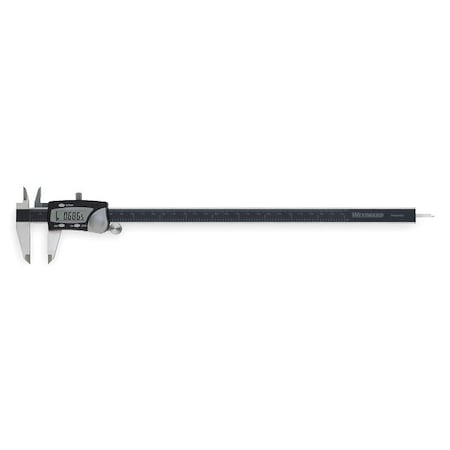 Digital Caliper, 0-12 In, 2.40 In Deep Jaw