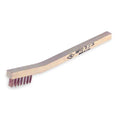 1/2 in W Nonsparking Scratch Brush, Stiff, 7 7/8 in L Handle, 1 7/8 in L Brush, Bronze, Wood